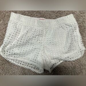 White Eyelet Shorts